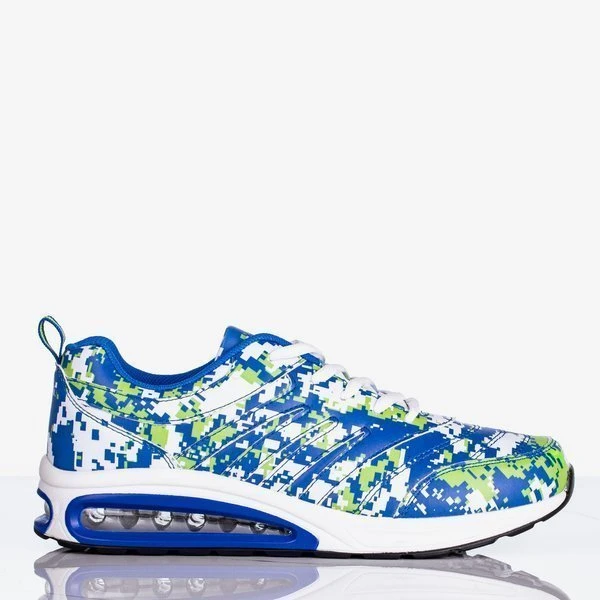 OUTLET Blaue und grüne Thalassa Damen-Sportschuhe - Schuhe