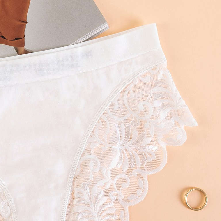 Damen Hipster Slips Mit Spitze - Atmungsaktiv & Bequem Für Den Alltag