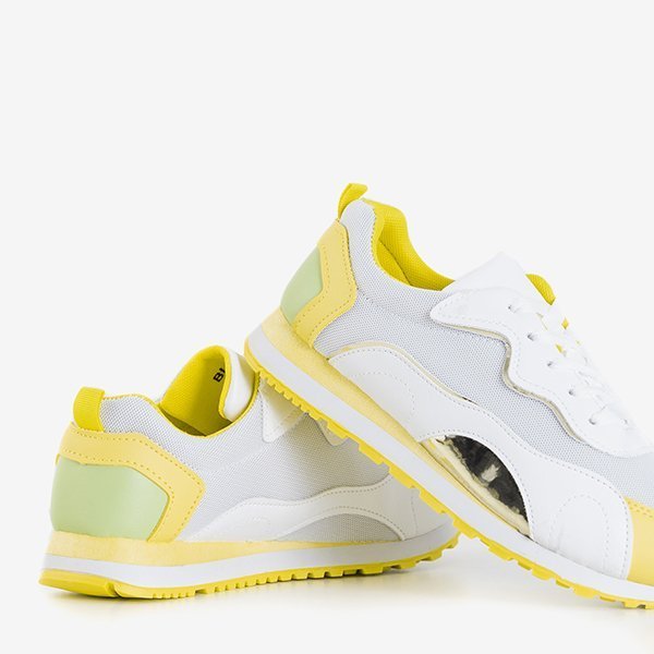 Gelbe und weiße Mavena-Turnschuhe - Schuhe - gelb || weiß