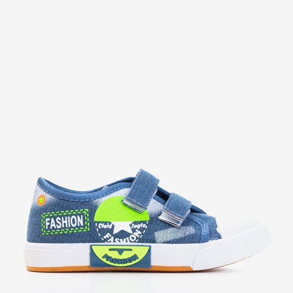 Hellblaue Jungen-Sneaker mit Tamaro-Ornamenten - Schuhe - blue