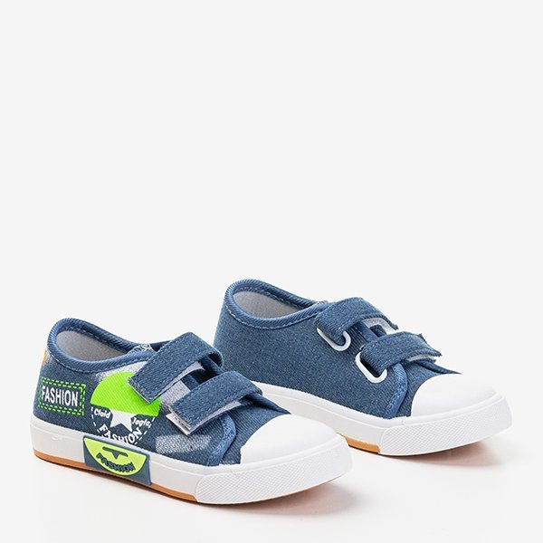Hellblaue Jungen-Sneaker mit Tamaro-Ornamenten - Schuhe - blue
