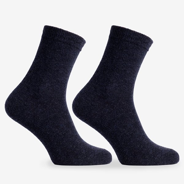 Marineblaue Söckchen für Herren 3 / Pack - Socken - blue | Royalfashion