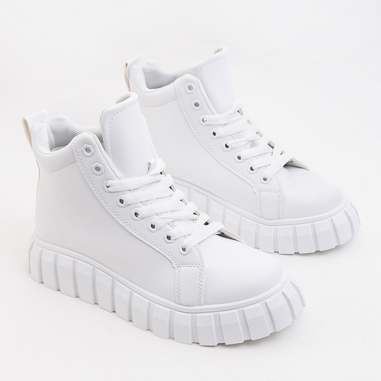 Weiße High-Top-Sneaker für Damen Ilana - Schuhe - weiß | Royalfashion ...