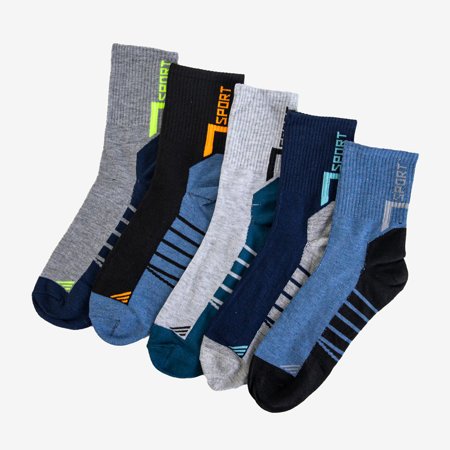 5 farbige Herrensocken / Packung - Socken