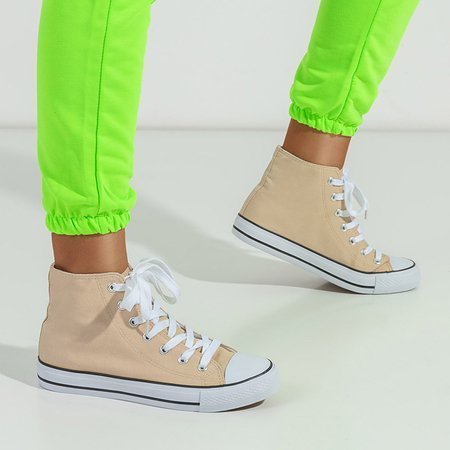 Beige High-Top Skarllet Sneakers für Damen - Schuhe