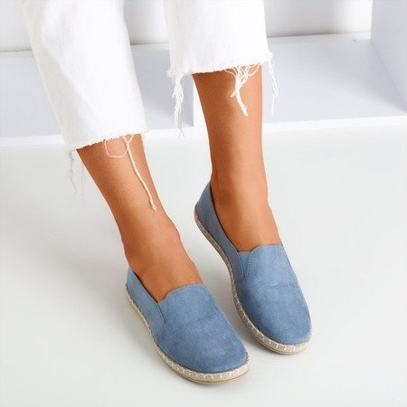 Blaue Damen-Espadrilles aus Öko-Wildleder Melicija - Schuhe 1