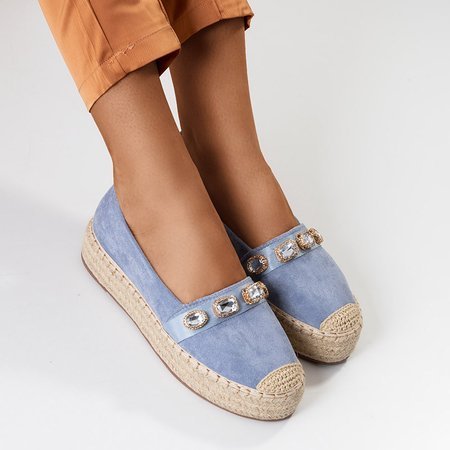 Blaue Espadrilles für Frauen mit Fenenna-Kristallen - Schuhe