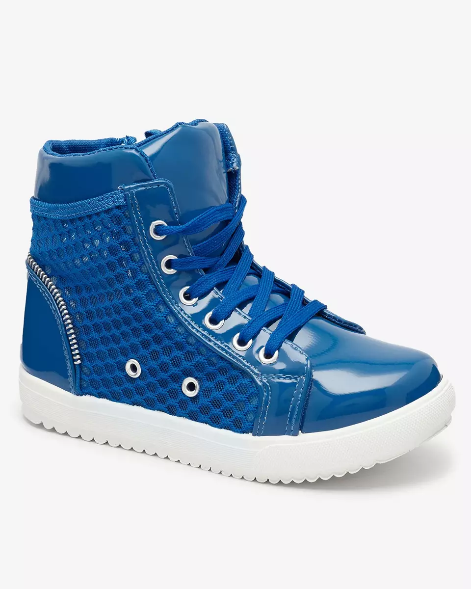 Blaue High-Top-Sneakers für Mädchen Borris- Footwear