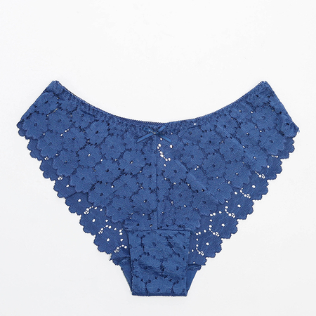 Blauer Spitzenhöschen für Damen - Unterwäsche