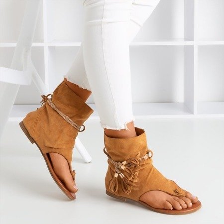 Braune Sandalen mit Semara-Obermaterial - Schuhe