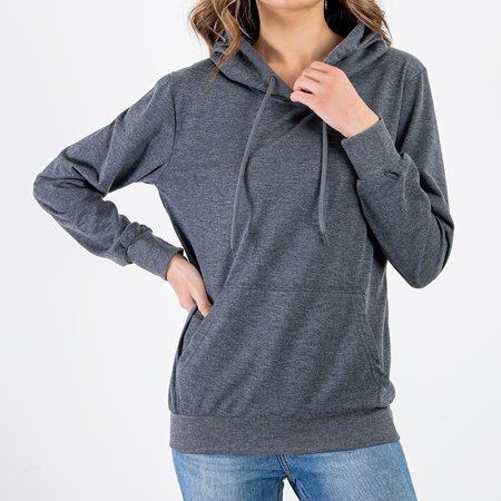 Damen dunkelgrauer Hoodie - Sweatshirt
