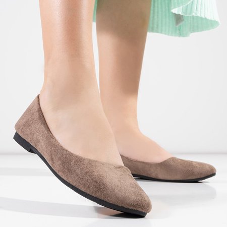 Frauen Khaki Ballerinas Lanvies - Schuhe
