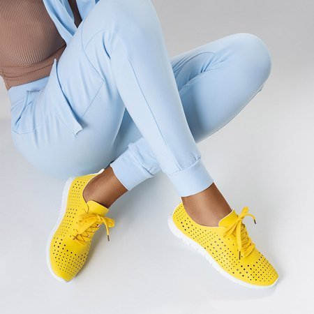 Gelbe Schnürschuhe für Damen von Resma - Shoes
