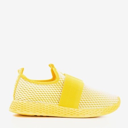 Gelbe Slip-Sportschuhe für Damen - auf Andalia - Schuhe