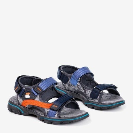 Graue und dunkelblaue Kindersandalen von Bruno - Footwear