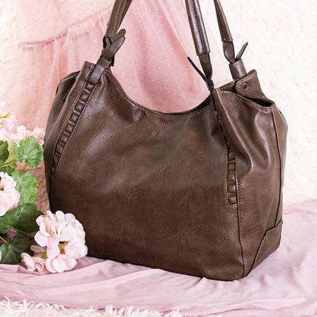 Große dunkelbraune Damentasche - Handtaschen