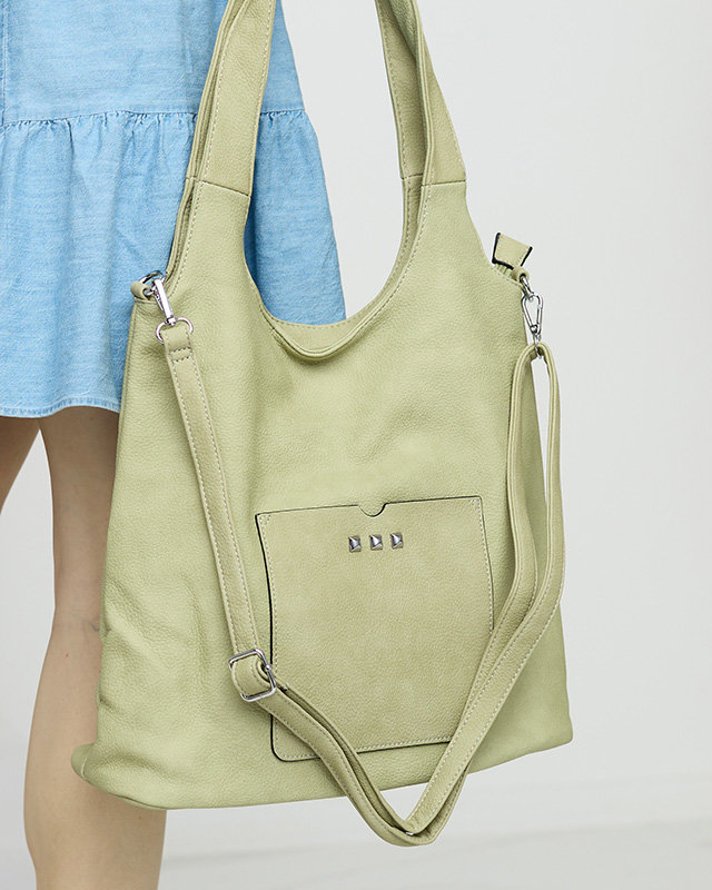 Grüne Shopper-Tasche für Damen - Accessoires