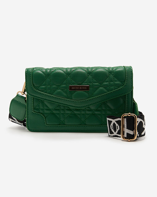 Grüne kleine gesteppte Damenhandtasche - Accessoires