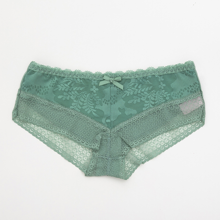 Grüner Spitzenhöschen für Damen - Unterwäsche