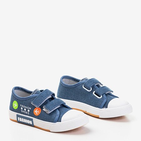 Harrys blaue Klett-Sneakers - Schuhe
