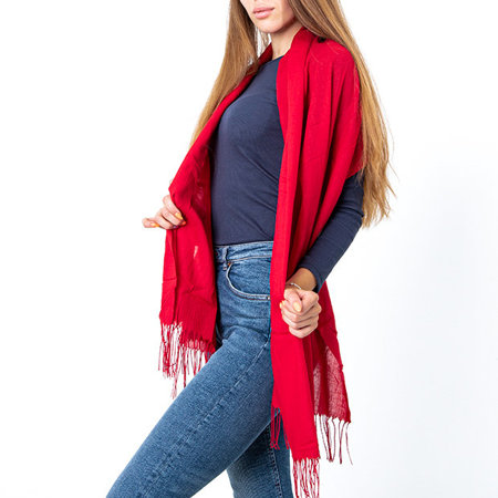 Kastanienbrauner Uni-Schal für Damen - Accessoires
