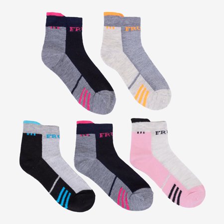 Kinder-Baumwollsocken 5 / Packung - Socken