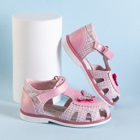 Kindersandalen in rosa Karo Monou - Schuhe