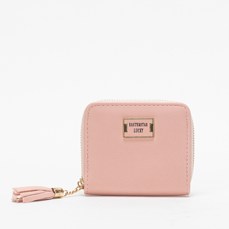 Kleine rosa Damenbrieftasche mit Schlüsselring - Accessoires