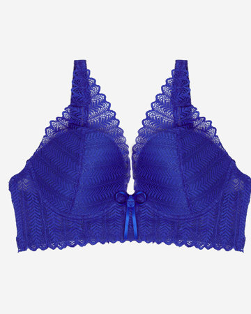 Kobaltblauer Spitzen-BH für Damen - Unterwäsche