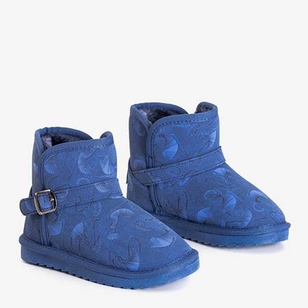 Marineblaue Schneeschuhe für Kinder mit Schnalle Jereni - Footwear