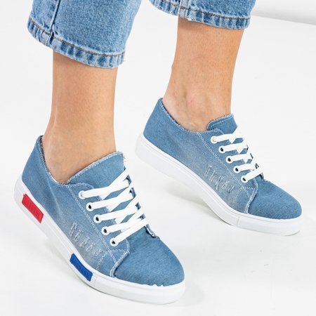 Motia Blue Denim Damen Sneakers - Schuhe