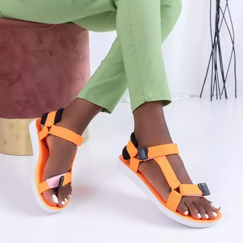 OUTLET Neon Orange Damen Sportsandalen Zakir - Schuhe