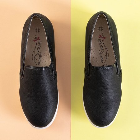 OUTLET Schwarze Slip-Sneakers für Kinder - bei Lanerga - Footwear