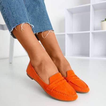 Orangefarbene Slipper für Damen von Loures - Schuhe