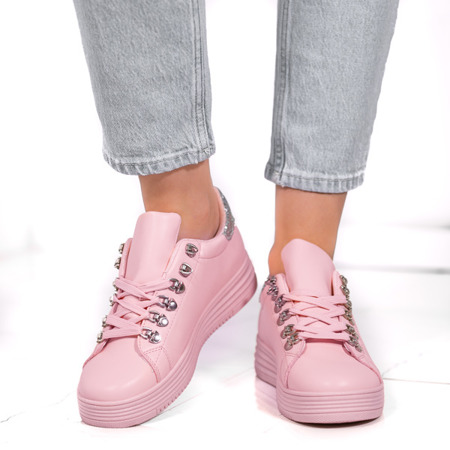 Rica Pink Glitter Sneakers - Schuhe