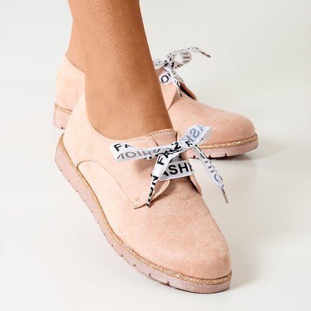 Rosa Damenschuhe mit einem Ninetta-Band - Schuhe
