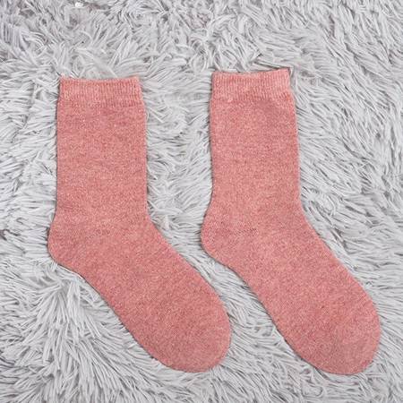 Rosa Wollsocken für Frauen - Socken