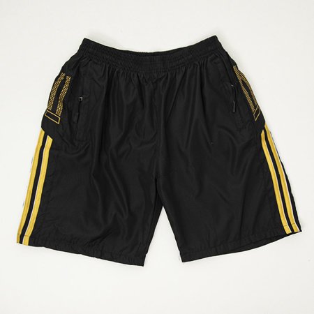 Schwarz-goldene Herren-Shorts - Kleidung