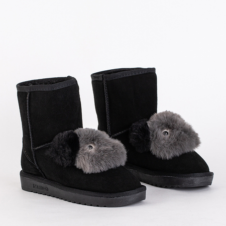 Schwarze Damen-Schneestiefel mit Plüsch Narsuel - Footwear