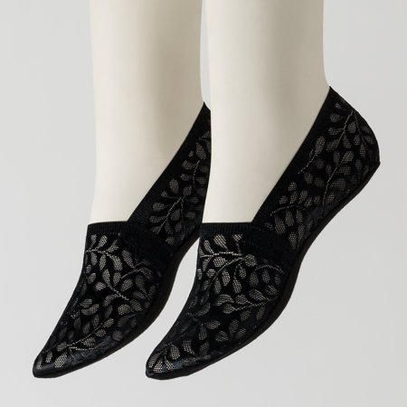 Schwarze Spitzensocken für Damen - Socken