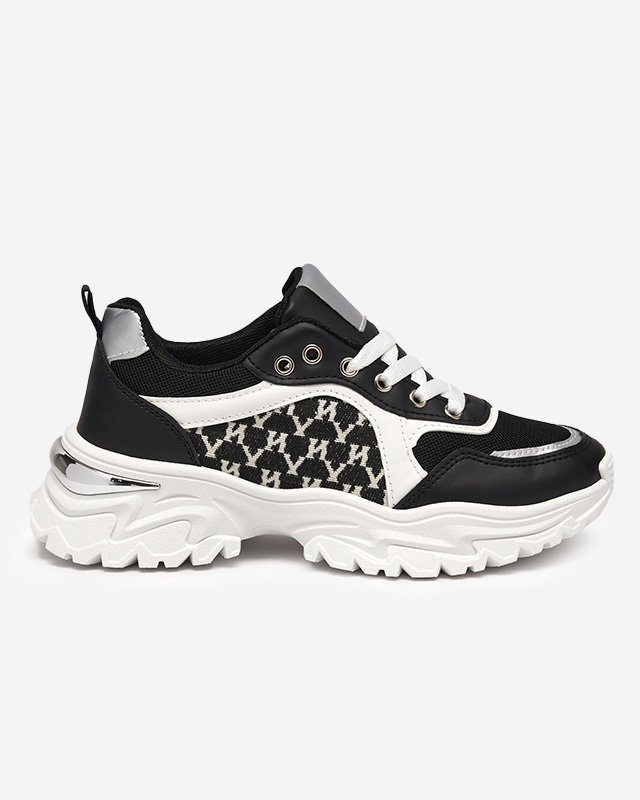 Weiß-schwarze Sport-Sneaker für Damen Umikatu - Footwear