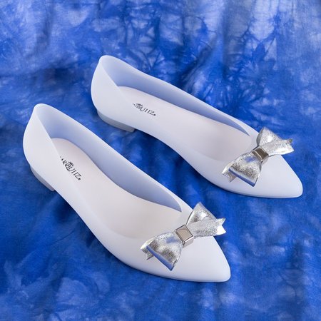 Weiße Melisse für Damen mit Maritisa-Schleife - Schuhe