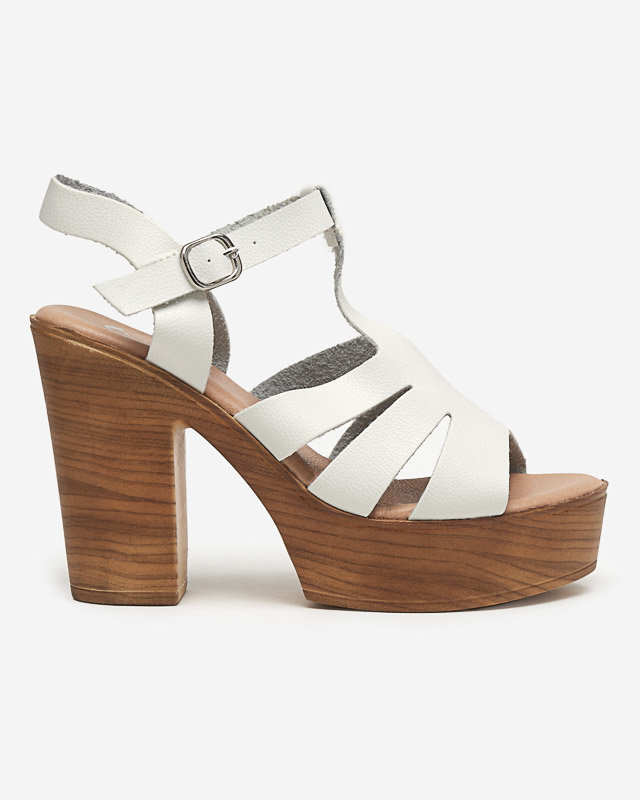 Weiße Sandaletten für Damen Mianka - Schuhe