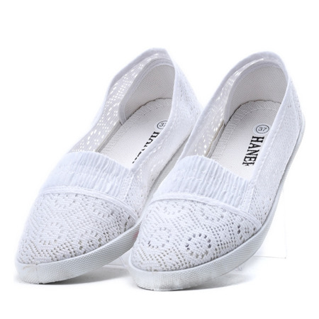 Weiße Spitzenballerinas - Schuhe 1