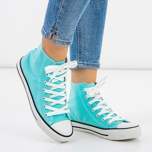Antonella blaue Damen-High-Top-Sneakers - Schuhe