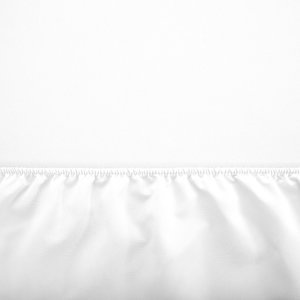 Baumwolle weißes Blatt mit einem Gummiband 200x220 - Blätter