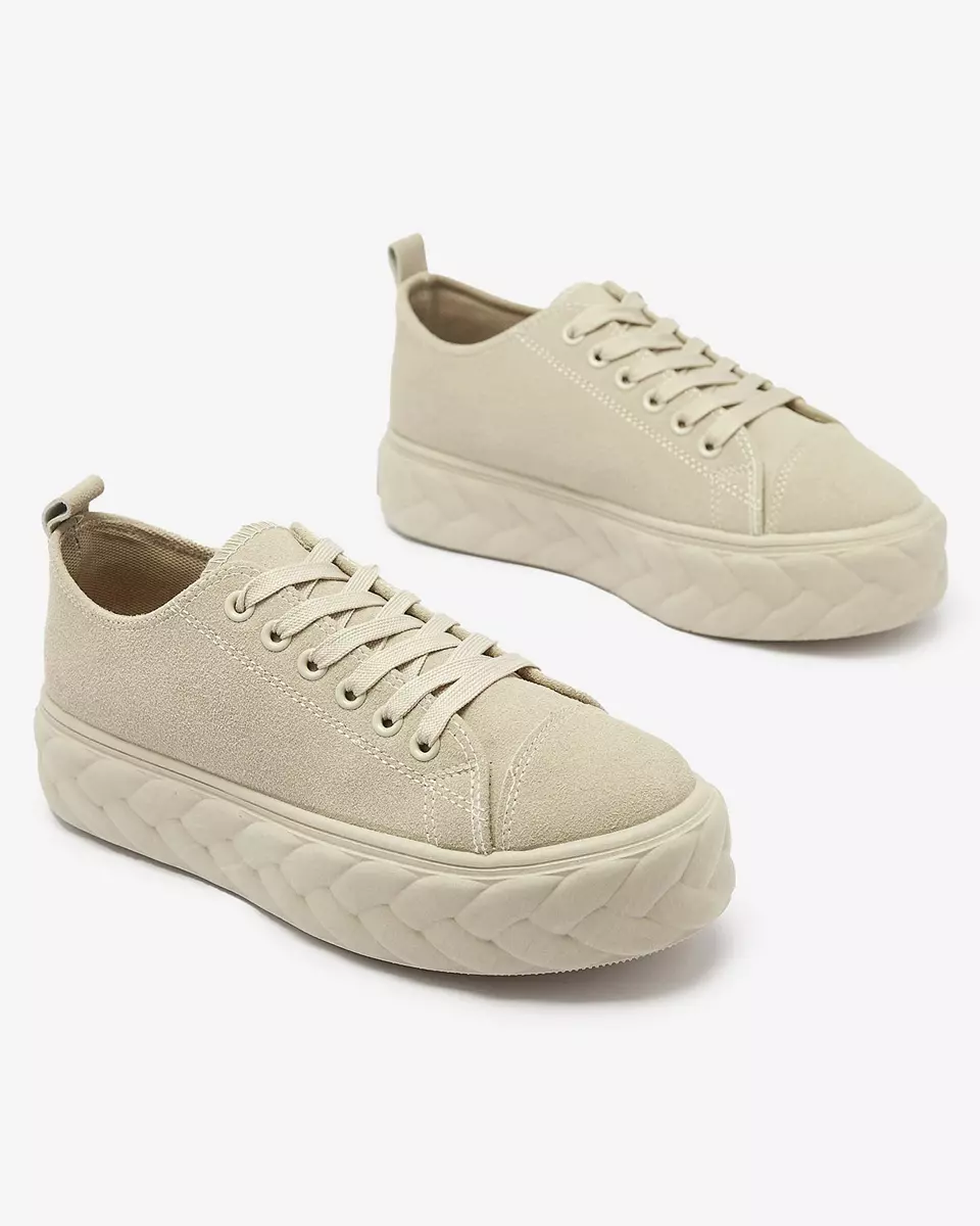 Beige Damen Plateau-Sneaker Sedix - Footwear