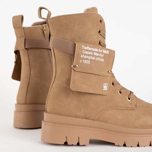 Beige Damen-Wanderstiefel Armys - Schuhe