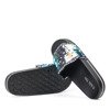 Black Summer Glow Sequins Slippers - Schuhe