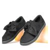 Black slip on with Atlanta bow - Footwear